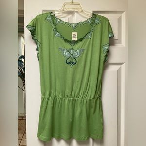 Anthropologie Tiny Brand Embroidered Top M